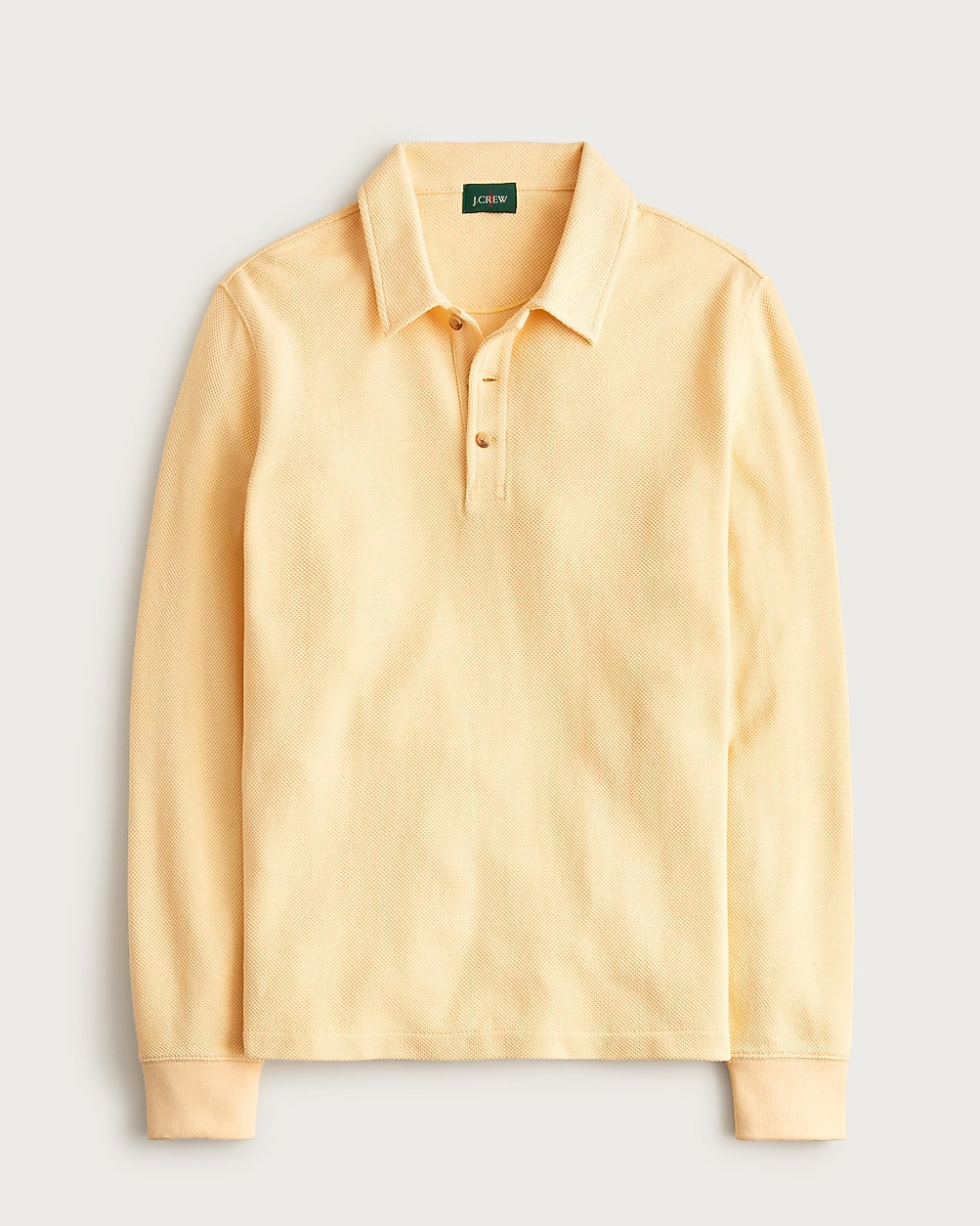 Long-sleeve macropiqué polo shirt | J. Crew US