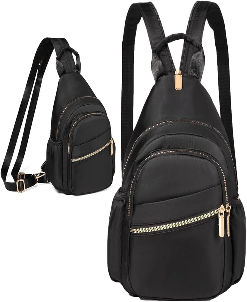 Small Crossbody Sling Bag for Women, Mini Backpack Sling Backpack Convertible, Chest Bag for Hiki... | Amazon (US)