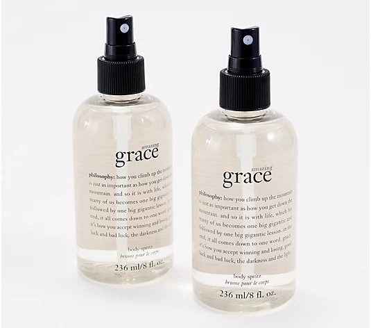 philosophy grace fragrance body spritz 8 oz duo - QVC.com | QVC