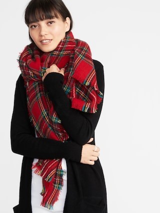Flannel Blanket Scarf for Women | Old Navy US