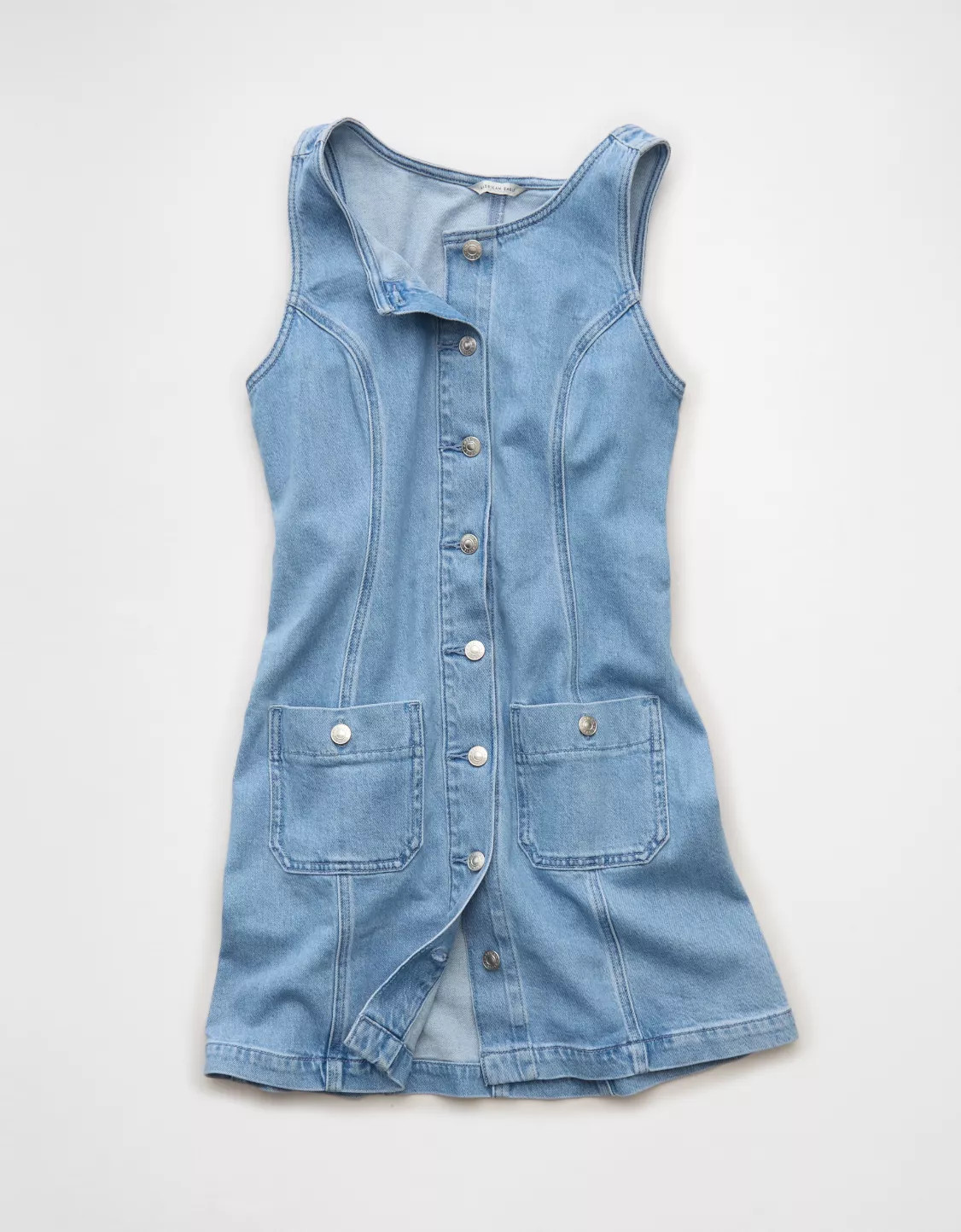 AE Denim Pinafore Mini Dress | American Eagle Outfitters (US & CA)