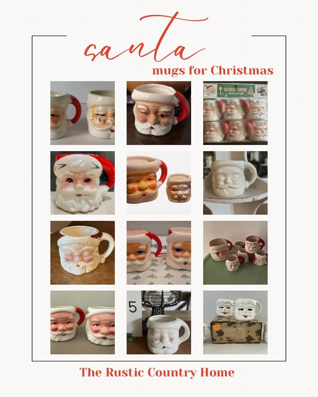 Some more super cute Santa mugs😍😍 these vintage mugs go quick so don’t wait! They are perfect for decorating during the holiday 


#santamugs #farmhousechristmas #vintagechristmas #christmasdecorating #militarywife

#LTKHoliday #LTKSeasonal #LTKGiftGuide
