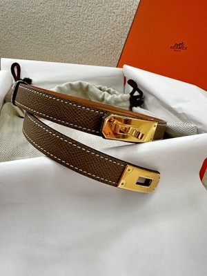 EC1 HERMES KELLY BELT 60-100cm GOLD BUCKLE | eBay | eBay US