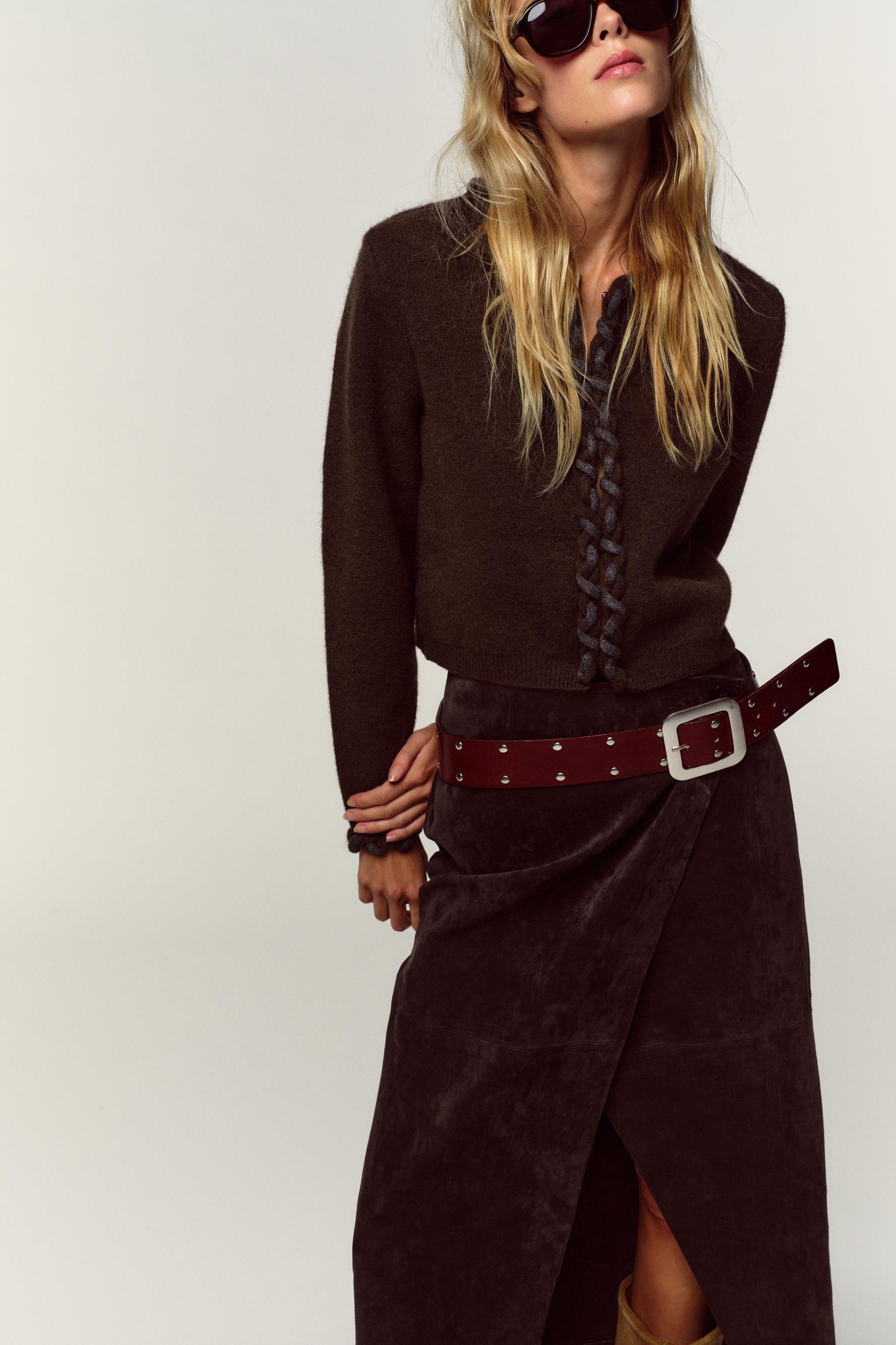 INTERWOVEN TRIM CARDIGAN | Zara US