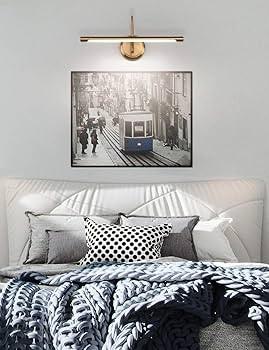 JOOSENLUX Modern Picture Lights 16.54'' Inch Brass for Painting Display Wall, Metal Artwork LED W... | Amazon (US)