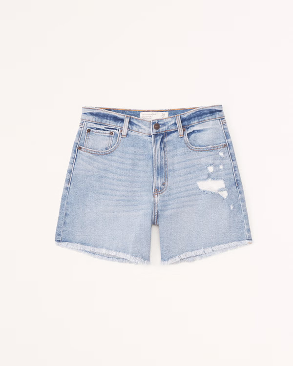 Women's High Rise Dad Shorts | Women's Bottoms | Abercrombie.com | Abercrombie & Fitch (US)