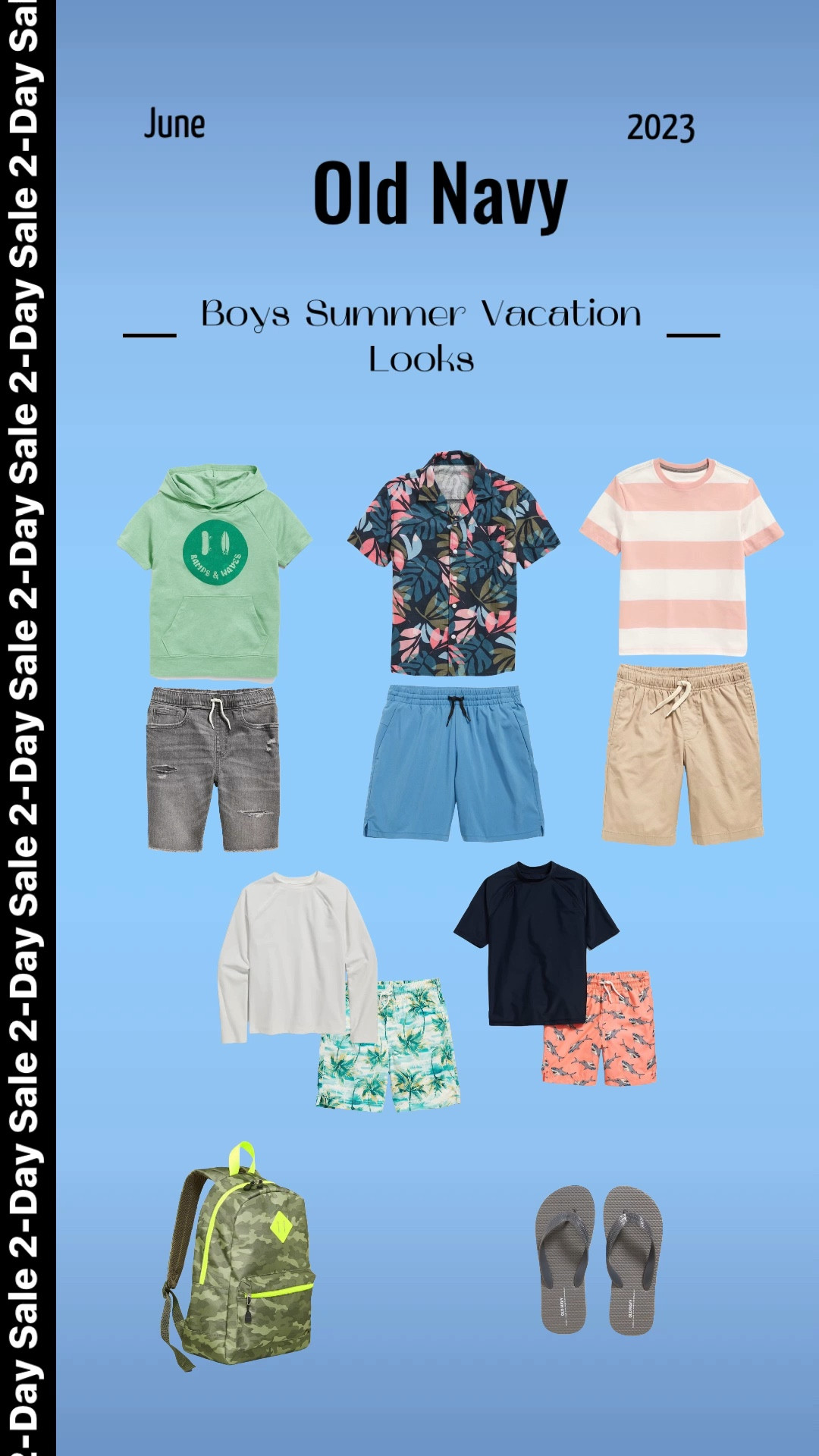 2-Day Only Sale at Old Navy / Boys Summer Vacation Looks / Boys Swim Wear / Casual Wear

#LTKsalealert #LTKSeasonal #LTKkids
