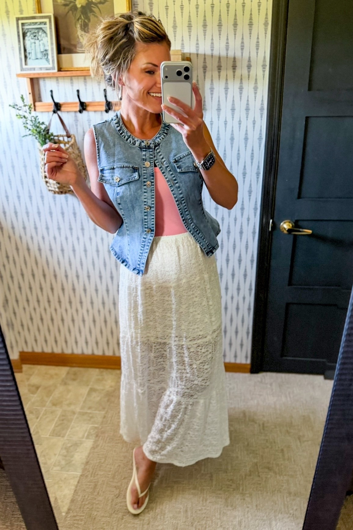 This skirt would be great for a concert or festival. 
Tank/xs
Vest/ medium
Skirt/ small 

#LTKFestival #LTKSeasonal #LTKOver40