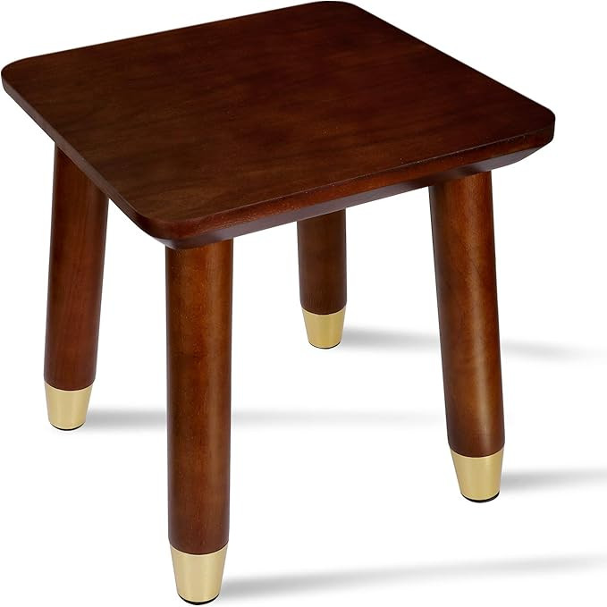 TAIHE Wooden Step Stool, Foot Stool Made of Durable Solid Wood, Small Squre Step Stool for Kids (... | Amazon (US)