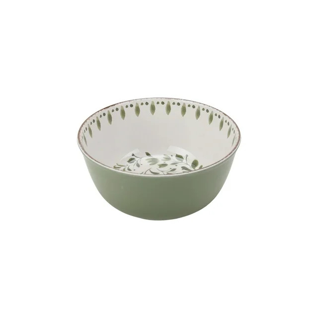 Better Homes & Gardens Bamboo Melamine Cereal Bowl, Green | Walmart (US)