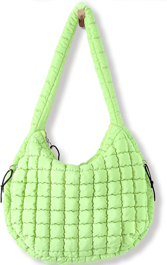 Puffer Tote Bag for Women Large Quilted Tote Bag Quilted Carryall Bag Soft Puffy Crossbody Bag Ho... | Amazon (US)