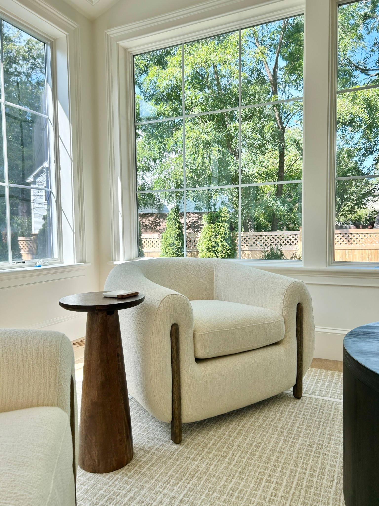 Perfect cream accent chair with beautiful wood detail on arms. 

#accentchair

#LTKHome
