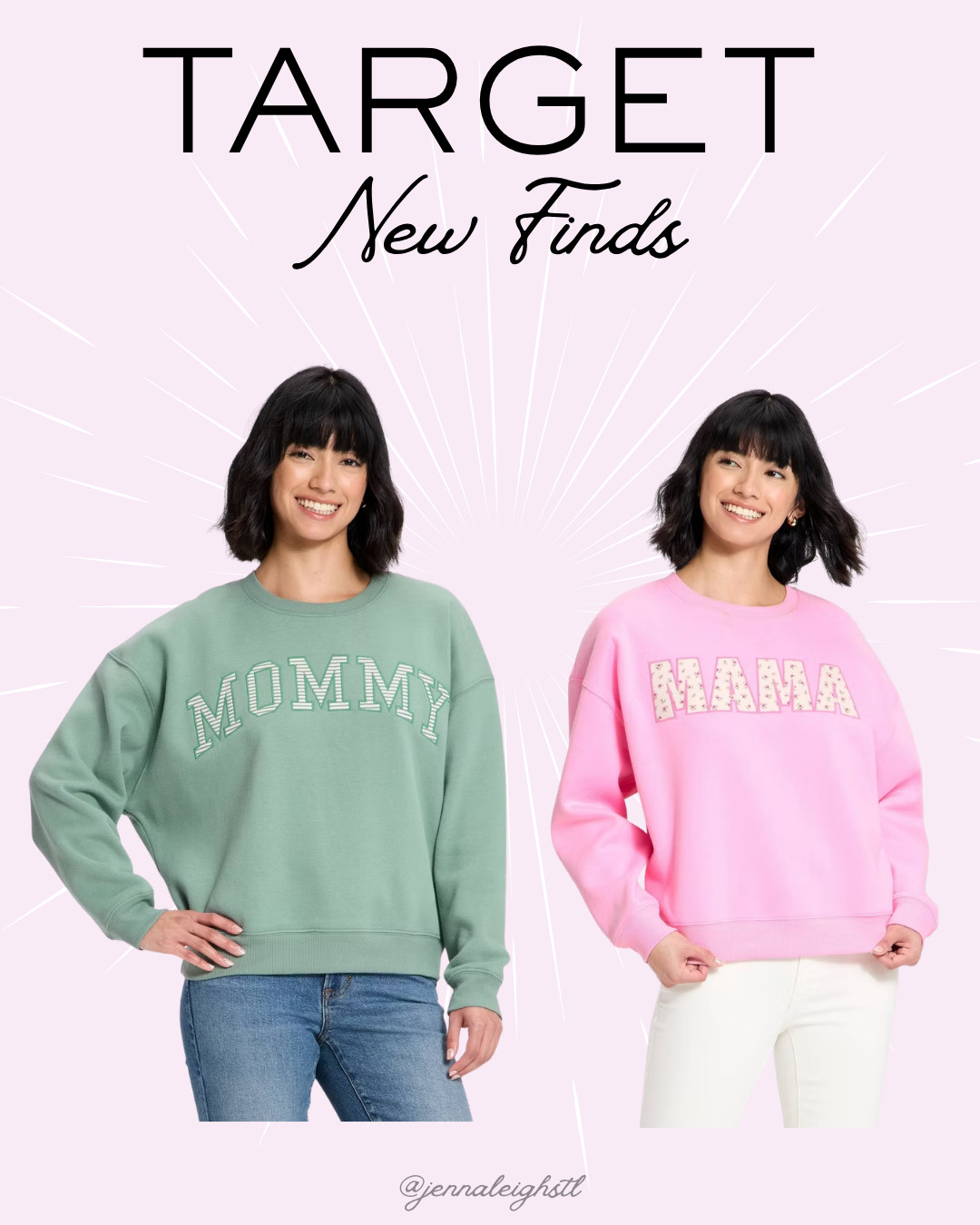 New Target find. Mom sweatshirts in the prettiest spring colors. Such a cute and comfy everyday piece. 

 #LTKmomlife #LTKSeasonal #LTKMidsize