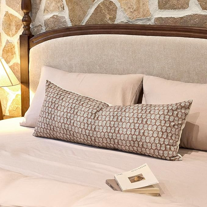 Amor Virisso Floral Pillow Covers Decorative Lumbar Pillow Cover 14x36 Couch Pillows for Bed Farm... | Amazon (US)