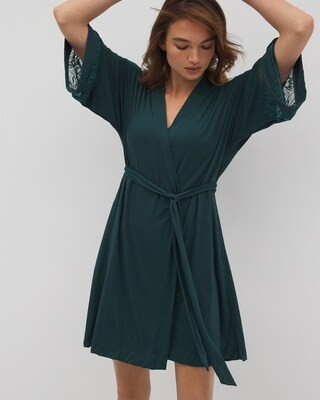 Robe With Lace | SOMA