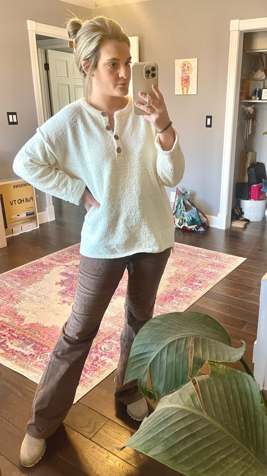 Sweater. Corduroy pants. Winter outfit. Cozy. Pink lily. 

#LTKstyletip #LTKSeasonal #LTKfit