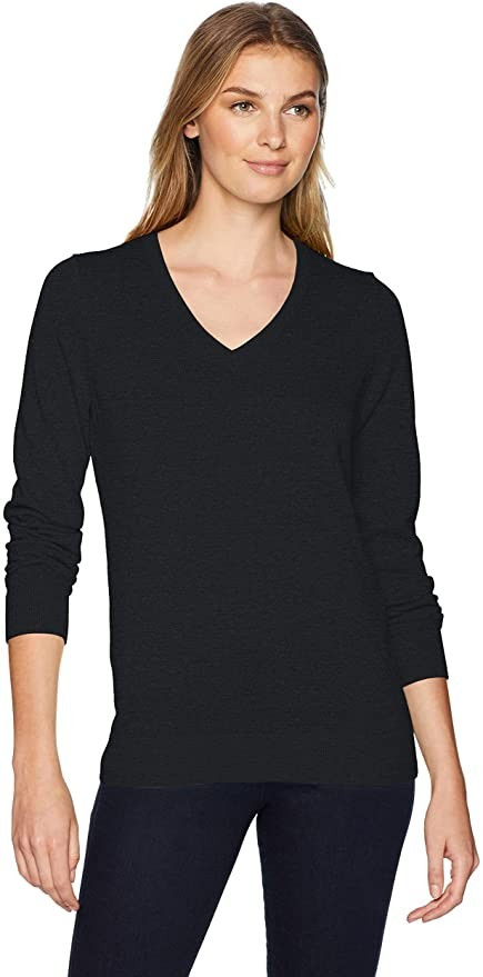 Amazon Essentials Women's Classic Fit Lightweight Long-Sleeve V-Neck Sweater | Amazon (US)