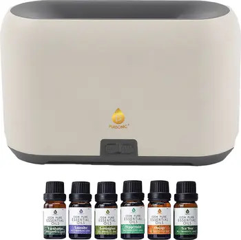 FlameGlow Aromatherapy Diffuser & 6-Pack Essential Oils Wellness Bundle - Pure Relaxation with Li... | Nordstrom