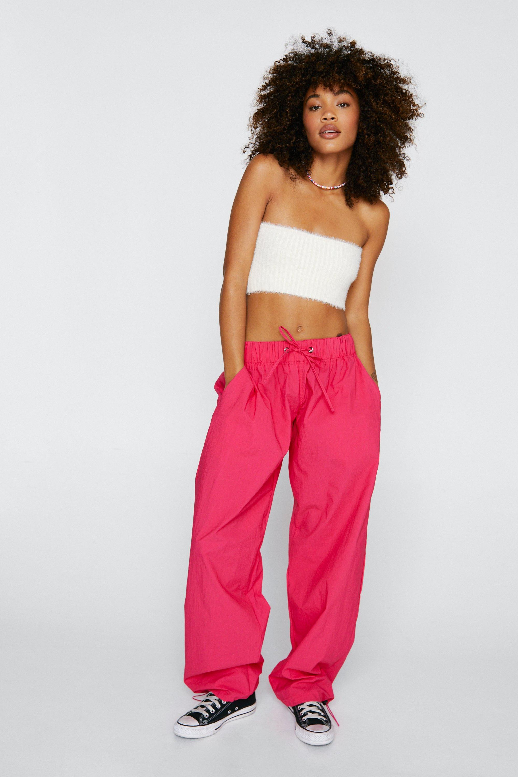 Womens Extreme Parachute Multi Wear Cargo Pants - Hot Pink - 2 | Nasty Gal (US)