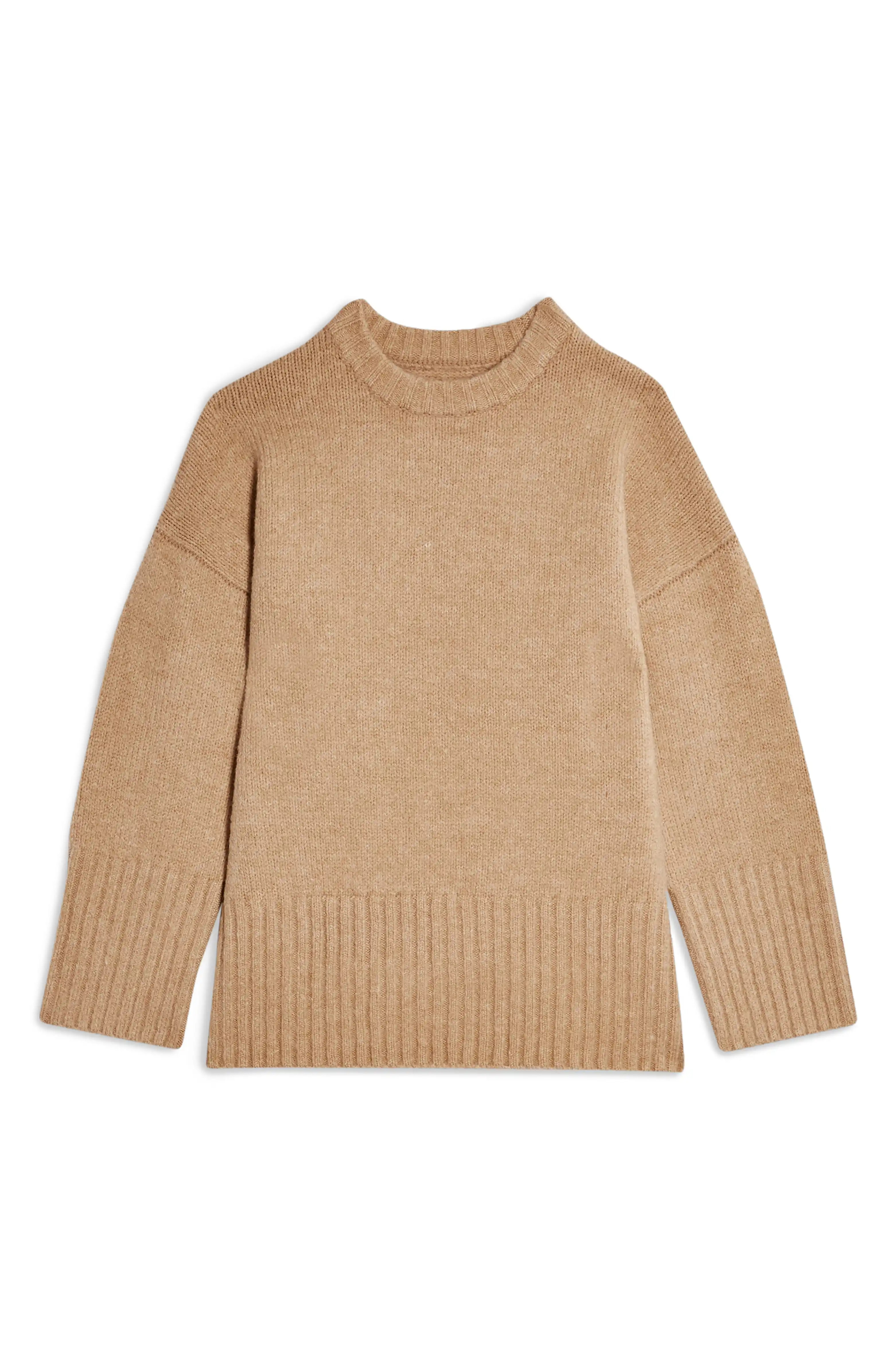 Supersoft Deep Hem Crewneck Sweater | Nordstrom
