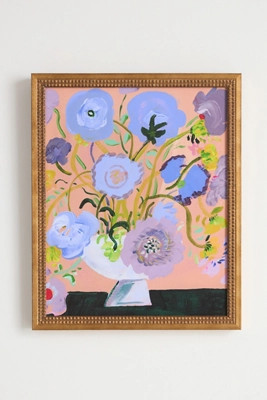 Lilac Flowers in White Vase Wall Art | Anthropologie (US)