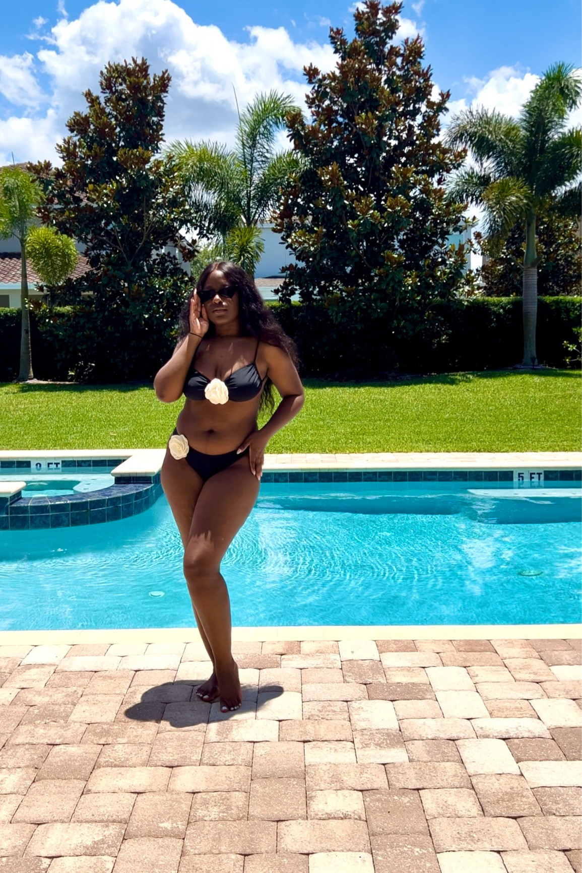 Black and white swimsuit: Size 
Sunglasses

Swim // bikini // summer //

#LTKStyleTip #LTKSwim #LTKTravel