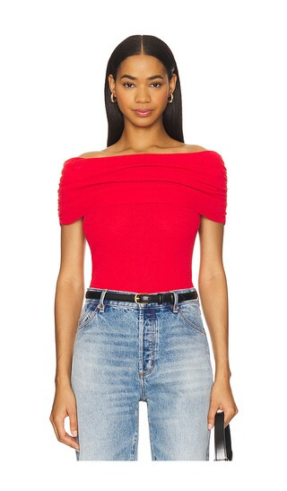 Kylin Sweater Top in Red | Revolve Clothing (Global)