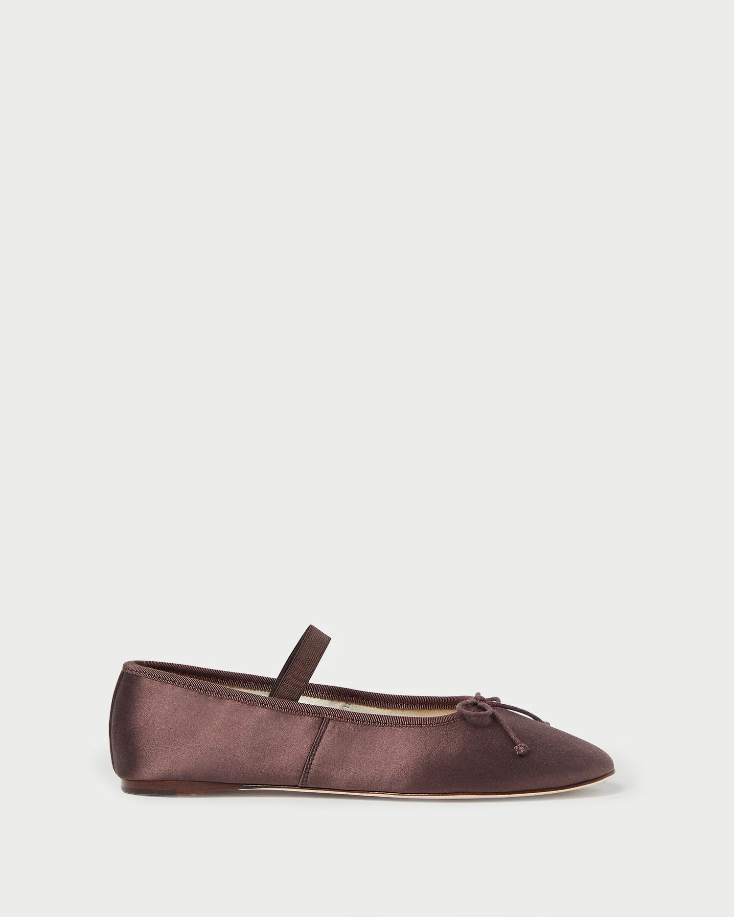 Leonie Black Satin Ballet Flat | Loeffler Randall