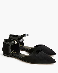 Pointed-toe ankle-strap flats | J.Crew Factory