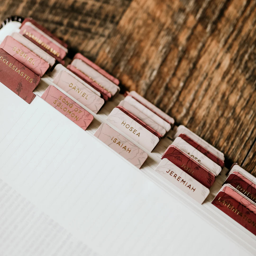 Bible Tabs | Rose Floral | The Daily Grace Co.