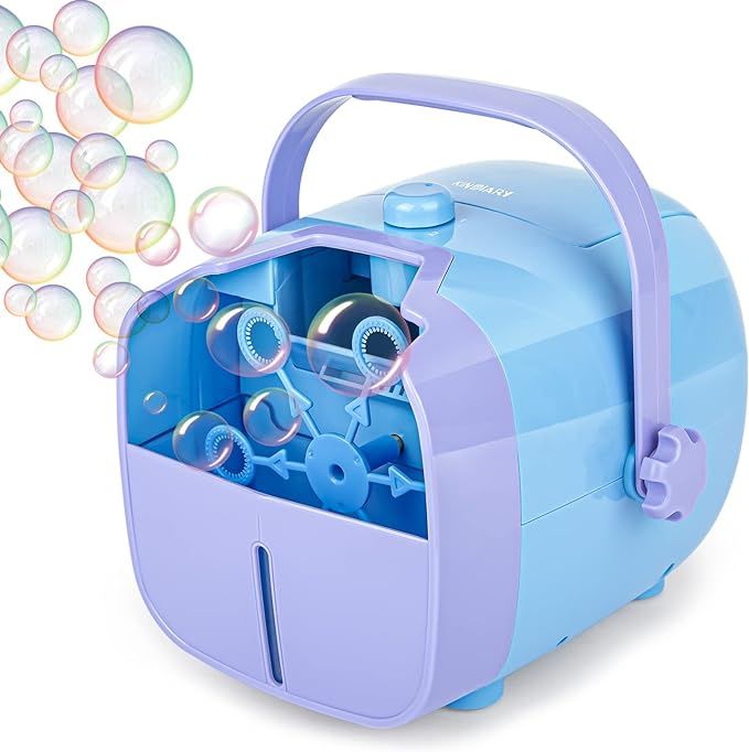 KINDIARY Automatic Portable Bubble Blower Machine for Kids, Plug-in or Batteries Operated | Amazon (CA)