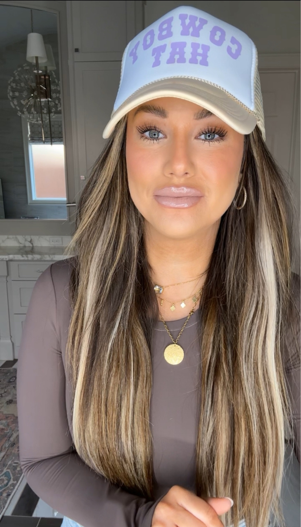 Frankie Rose Foundation- oatmeal blend (Code Cristina sitewide)
Rare beauty blush- joy 
Huda- sugar cookie 
Dibs - not so basic (code Cristina) 
Anastasia brow wiz - soft brown 
Lip liner- iconic nude 