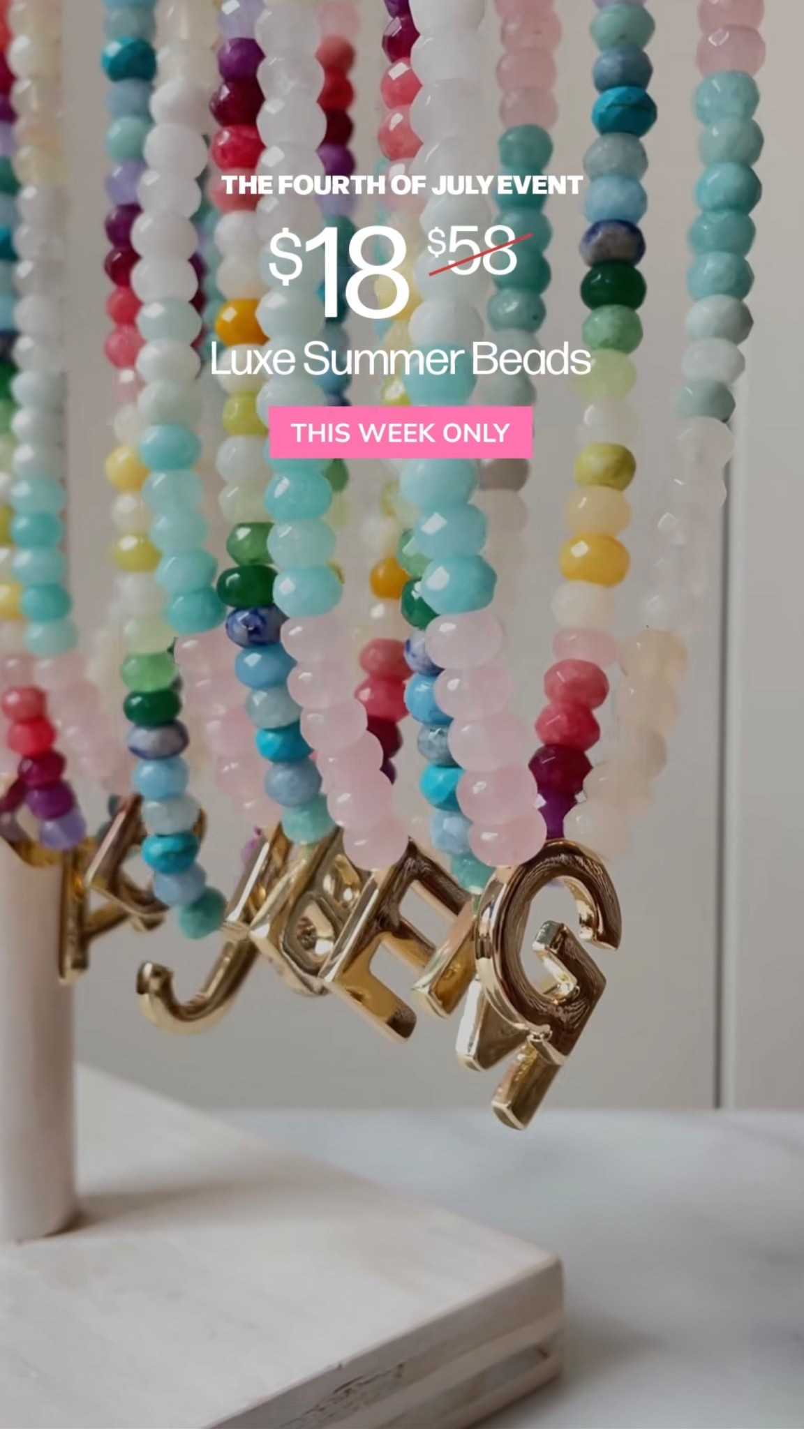 Obsessed with these beaded initial necklaces… and $40 off 🤯 

#LTKSaleAlert #LTKStyleTip #LTKFindsUnder50