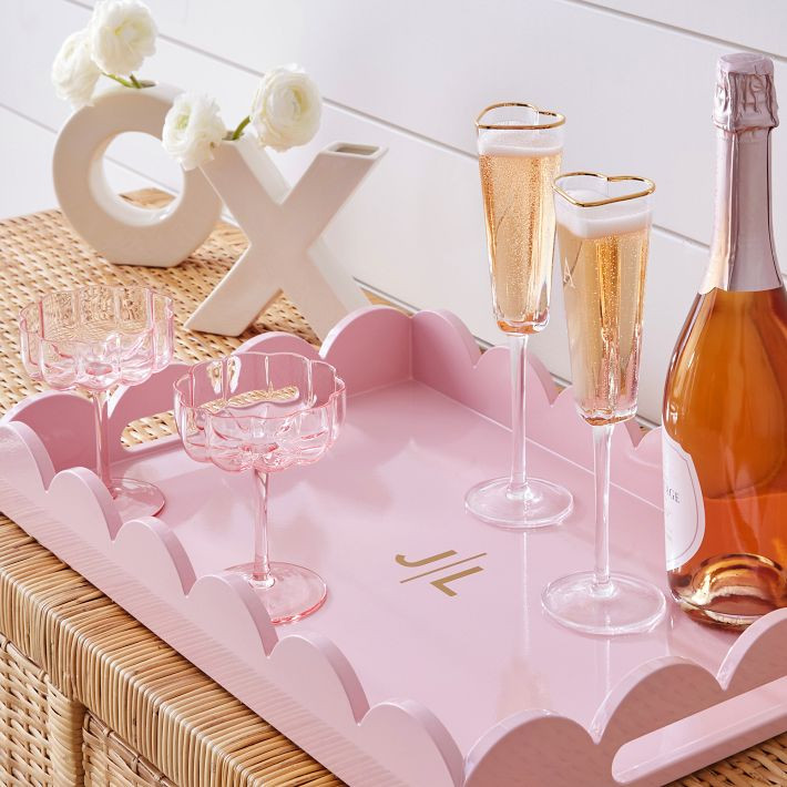 Scalloped Lacquer Serving Tray | Mark and Graham