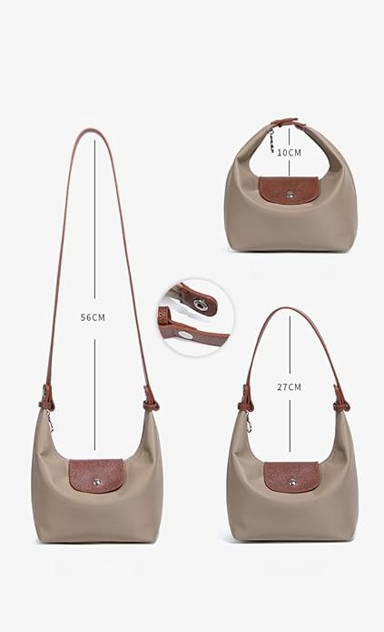 Mini Nylon Handbag for Women Crossbody Purse with Adjustable Strap Sling Bag Hobo | Amazon (US)