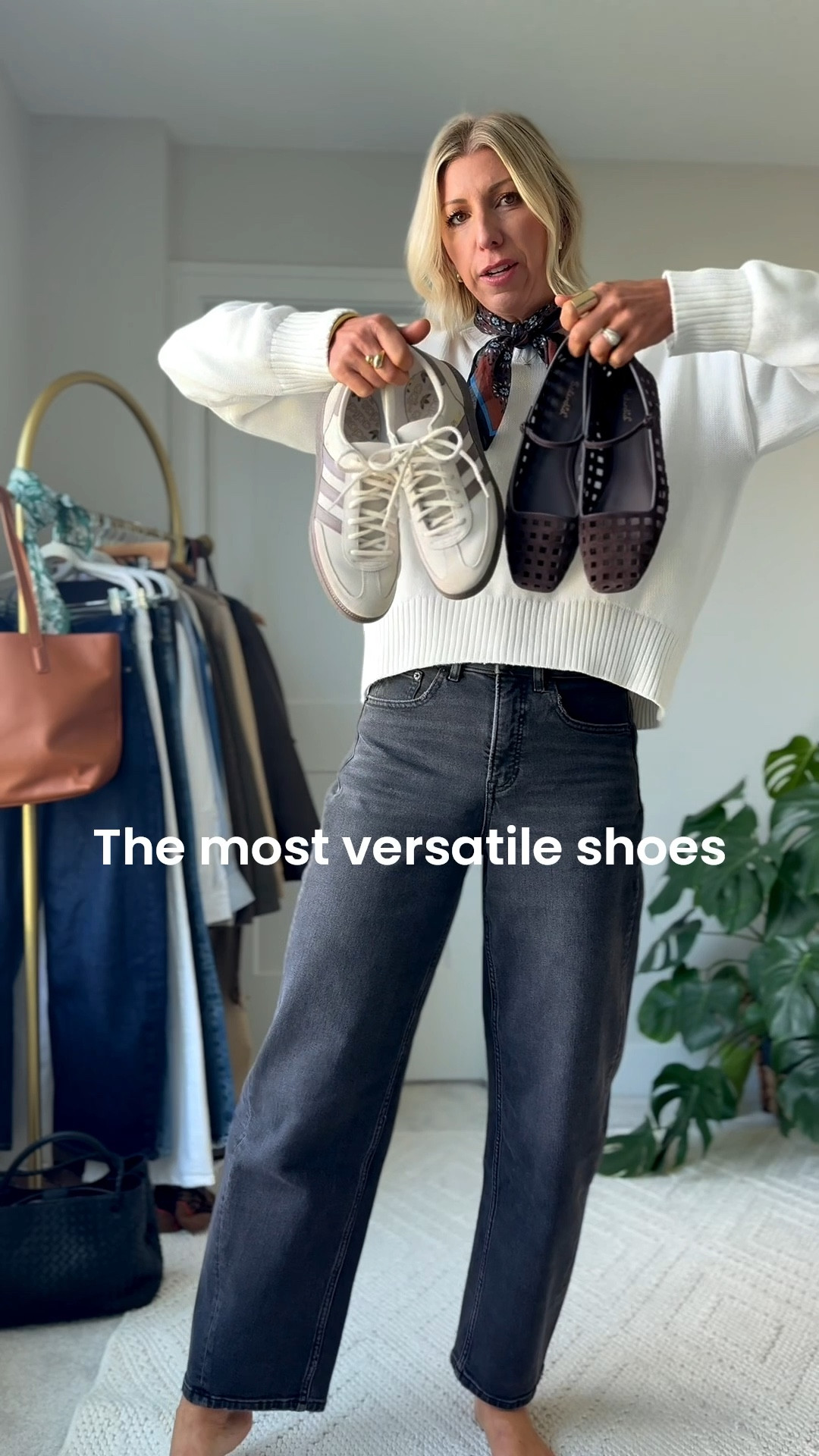 The right pair of shoes makes or breaks your outfit! These two styles are the most versatile to complete your fall wardrobe and put together endless outfits for every day and all the occasions. The suede ballet flats fit true to size and these neutral sneakers also fit true to size.

#LTKStyleTip #LTKShoeCrush #LTKOver40