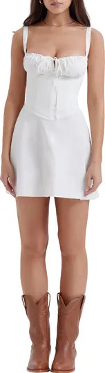 Carlotta Corset Bodice Cotton Blend Cocktail Dress | Nordstrom