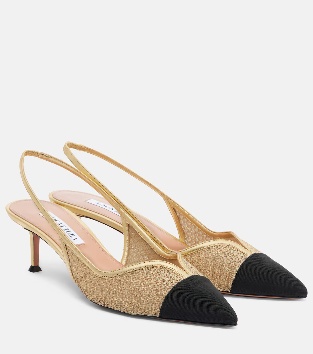 Gia 50 mesh slingback pumps | Mytheresa (UK)