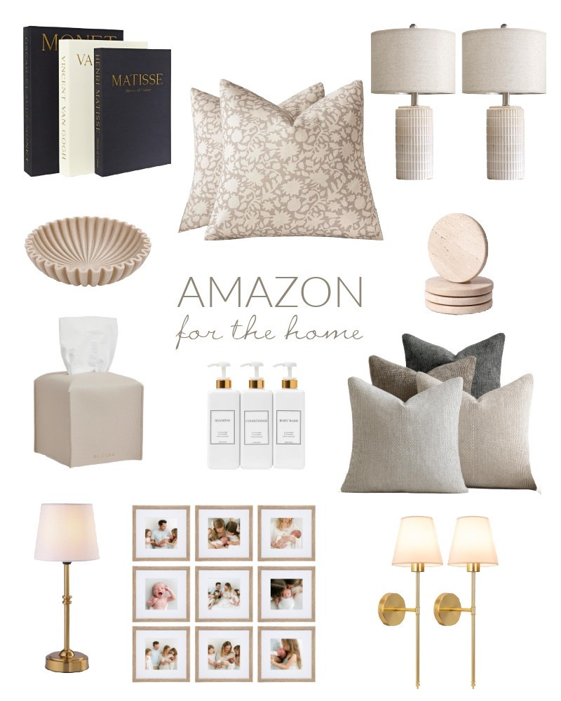 To my neutral lovers, this one is for you! This gallery wall is an amazing deal. Nine frames for $69. Loving the floral pillow covers, too. 