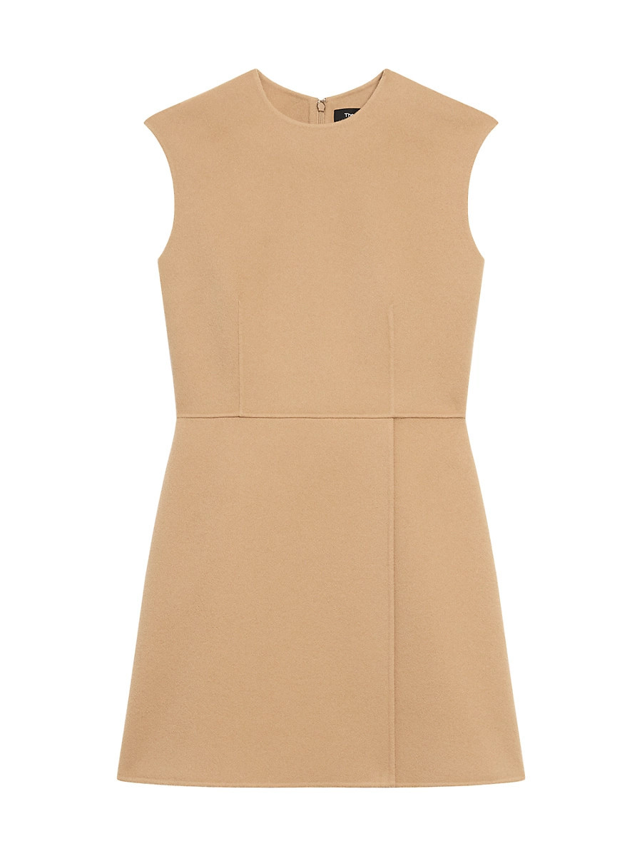 Women's Wool-Cashmere Sleeveless Minidress - New Camel - Size 2 | Saks Fifth Avenue