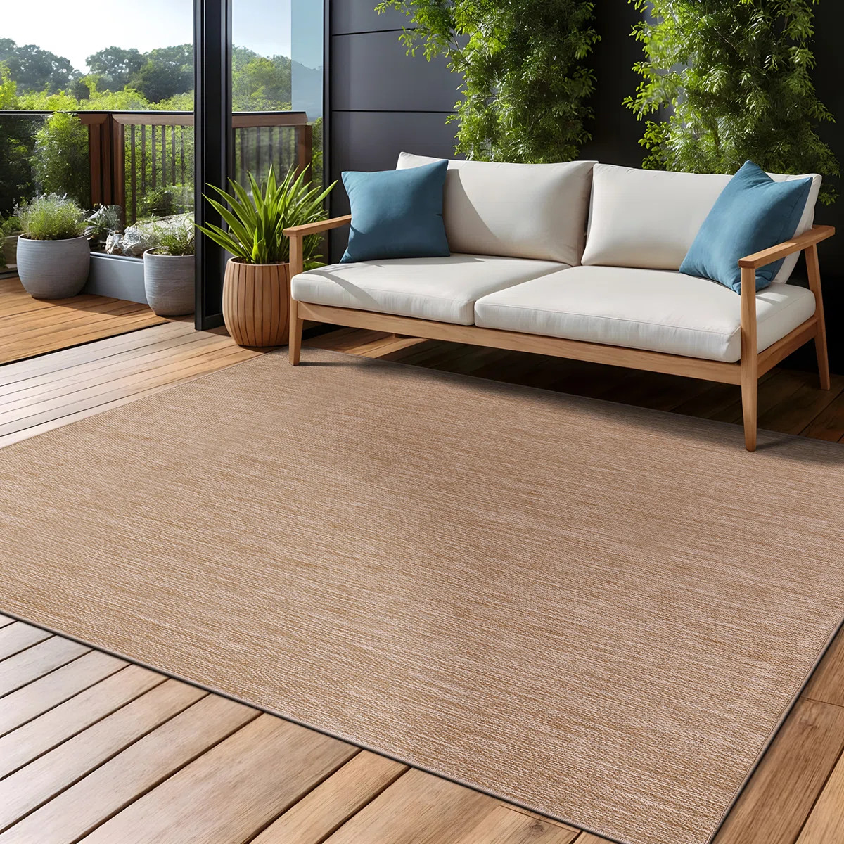 Waikiki Jute Beige Indoor / Outdoor Rug | Wayfair North America