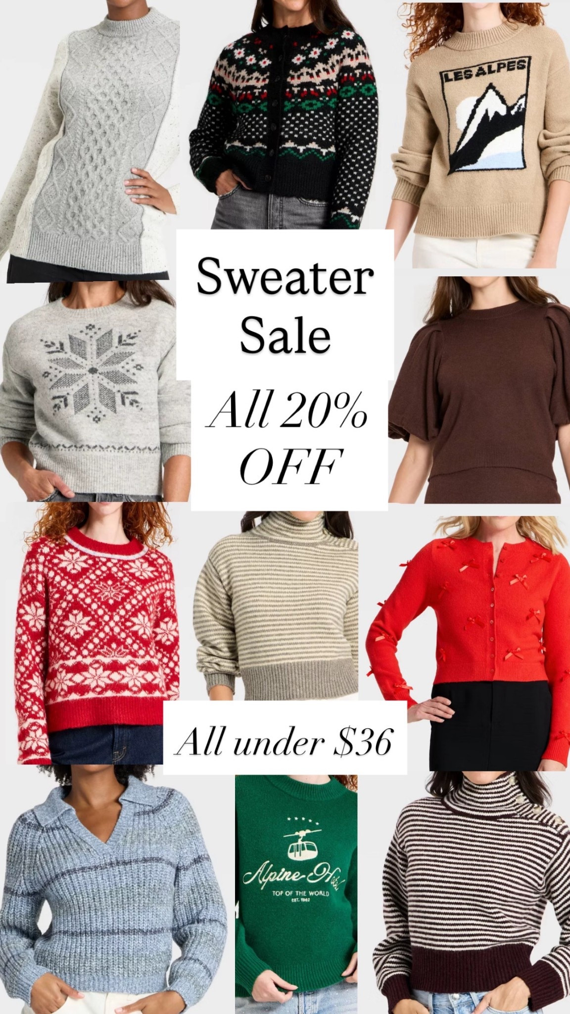 SWEATER SALE! All 20% OFF!!!

#LTKSaleAlert