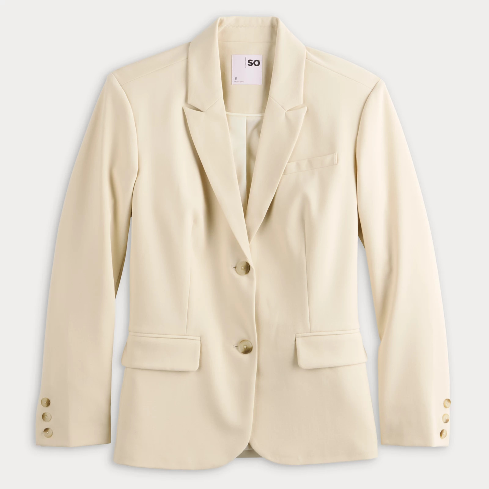 Juniors' SO® Oversized 2 Button Blazer | Kohl's