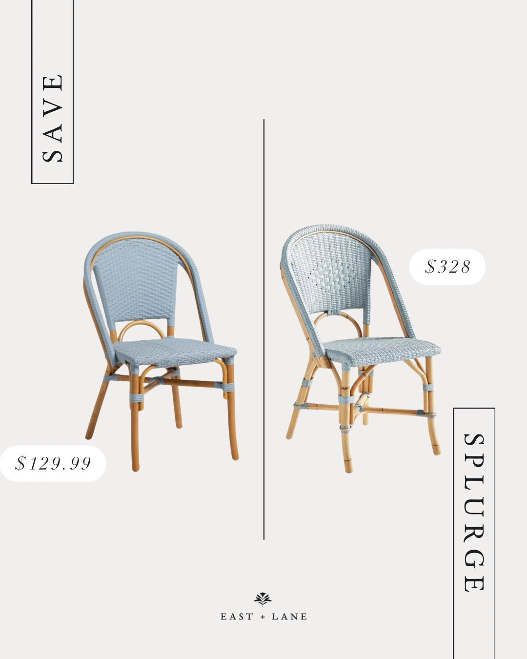Same look, but different prices! A rattan moment that can be an investment or budget-friendly. Which would you choose when comparing the details?
#outdoorfurniture #outdoordecor #spring #saveorsplurge #budgetfriendly #dupe 

 #LTKSeasonal #LTKHome #LTKSaleAlert