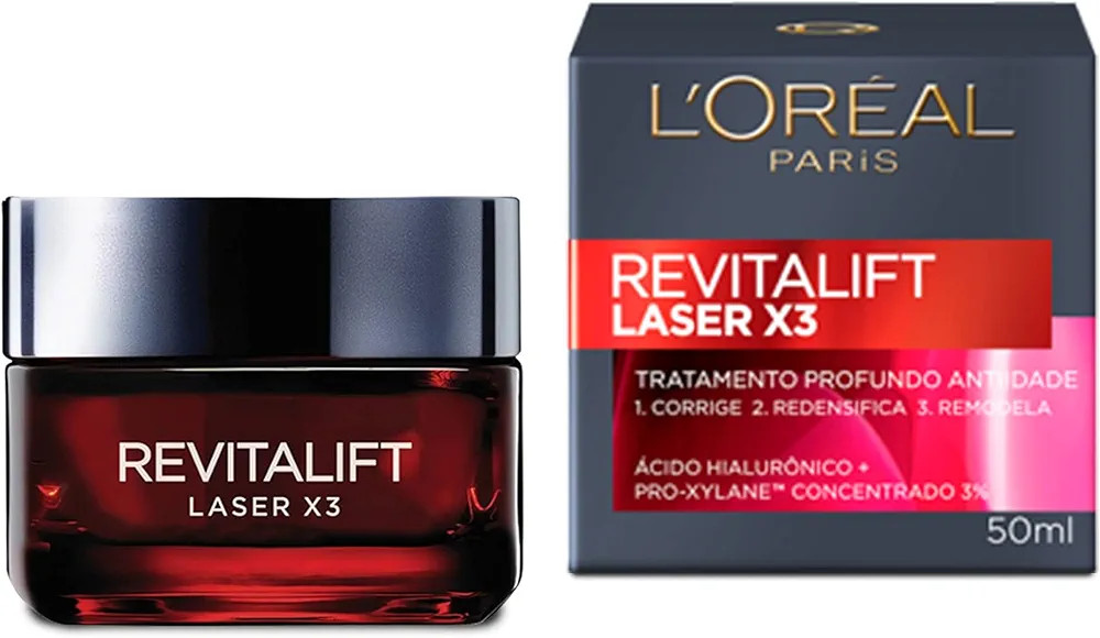 Creme Facial Anti-idade L'Oréal Paris Revitalift Laser X3 Diurno, 50ml | Amazon (BR)