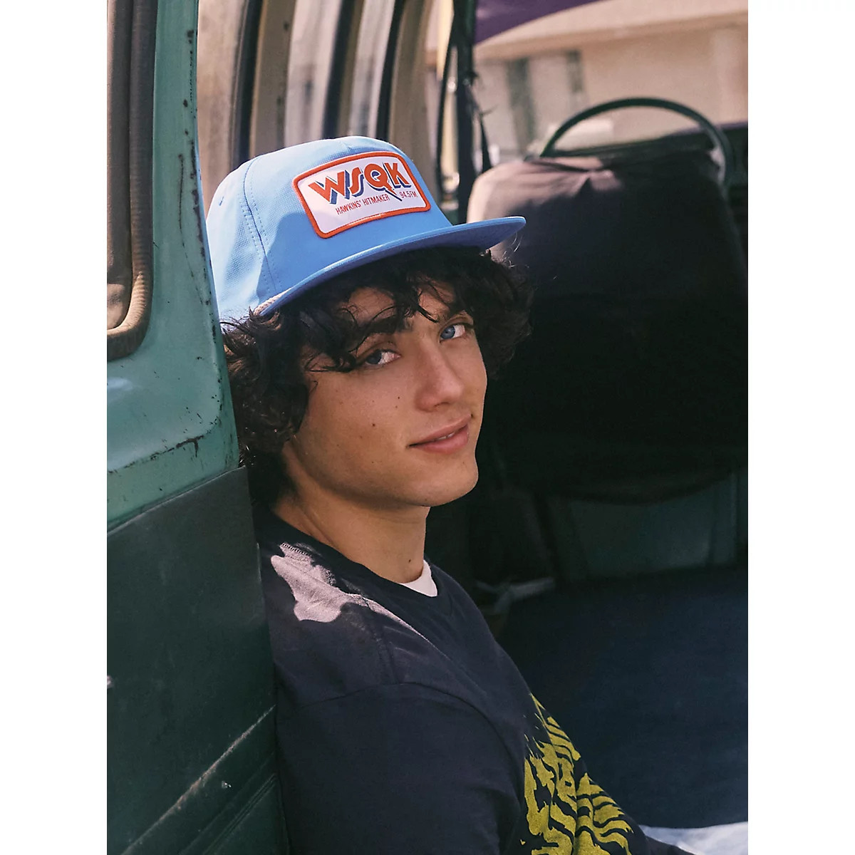 Wrangler x Stranger Things Squawk Cap in Blue | Wrangler