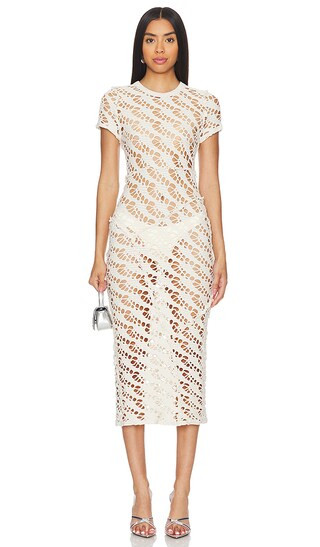 Nyx Midi Dress in Ivory | Revolve Clothing (Global)