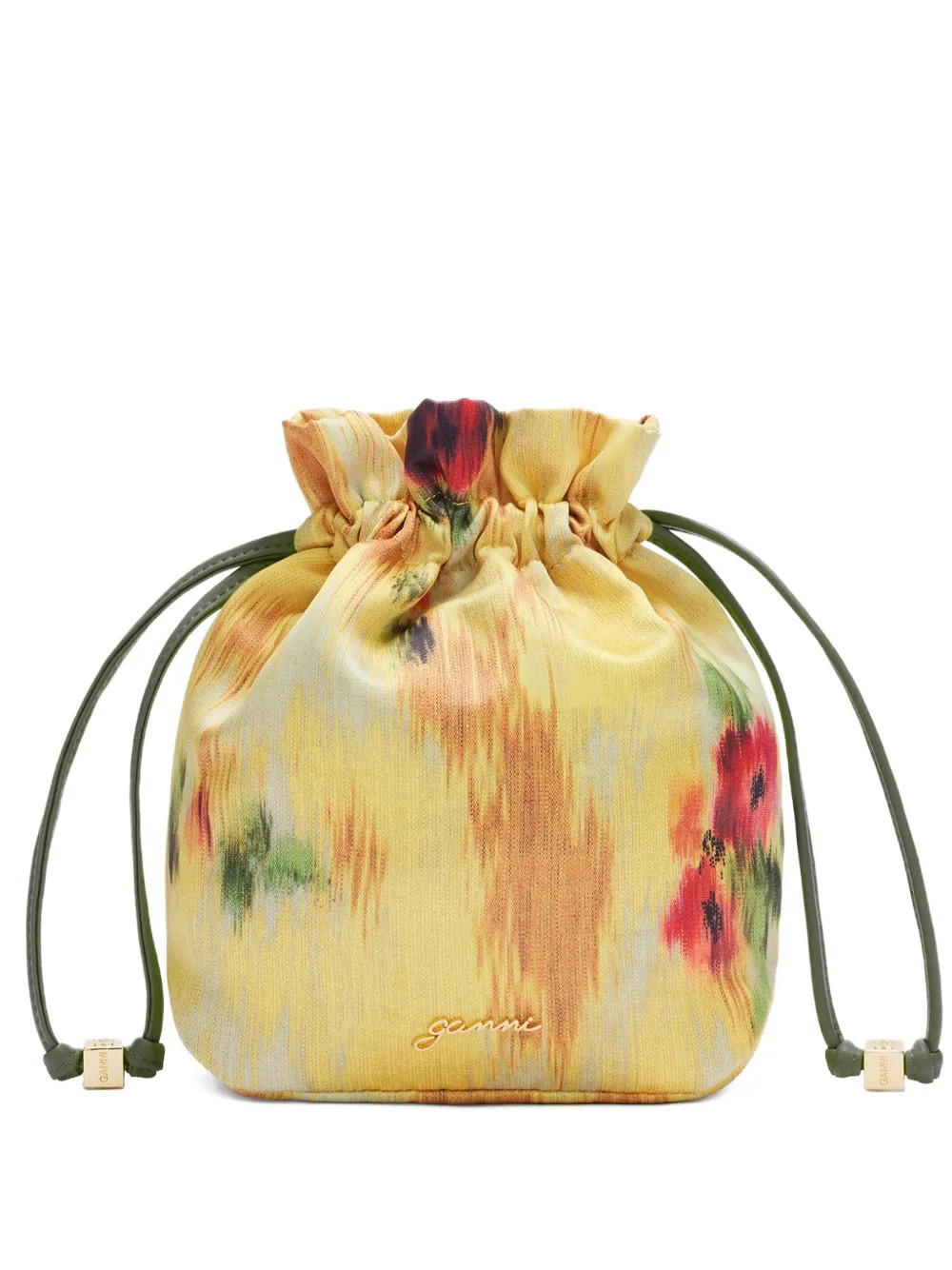 GANNI Floral Bucket Bag | Yellow | FARFETCH AU | Farfetch Global