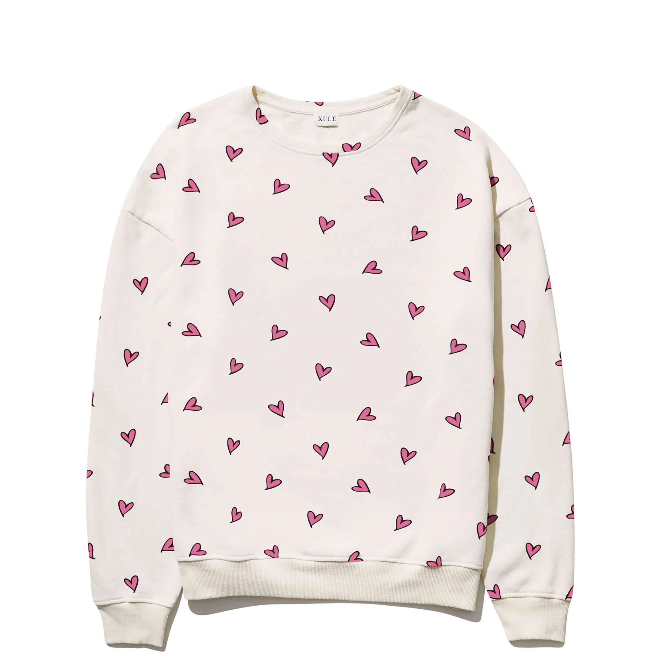 The Oversized All Over Heart Sweatshirt | KULE (US)