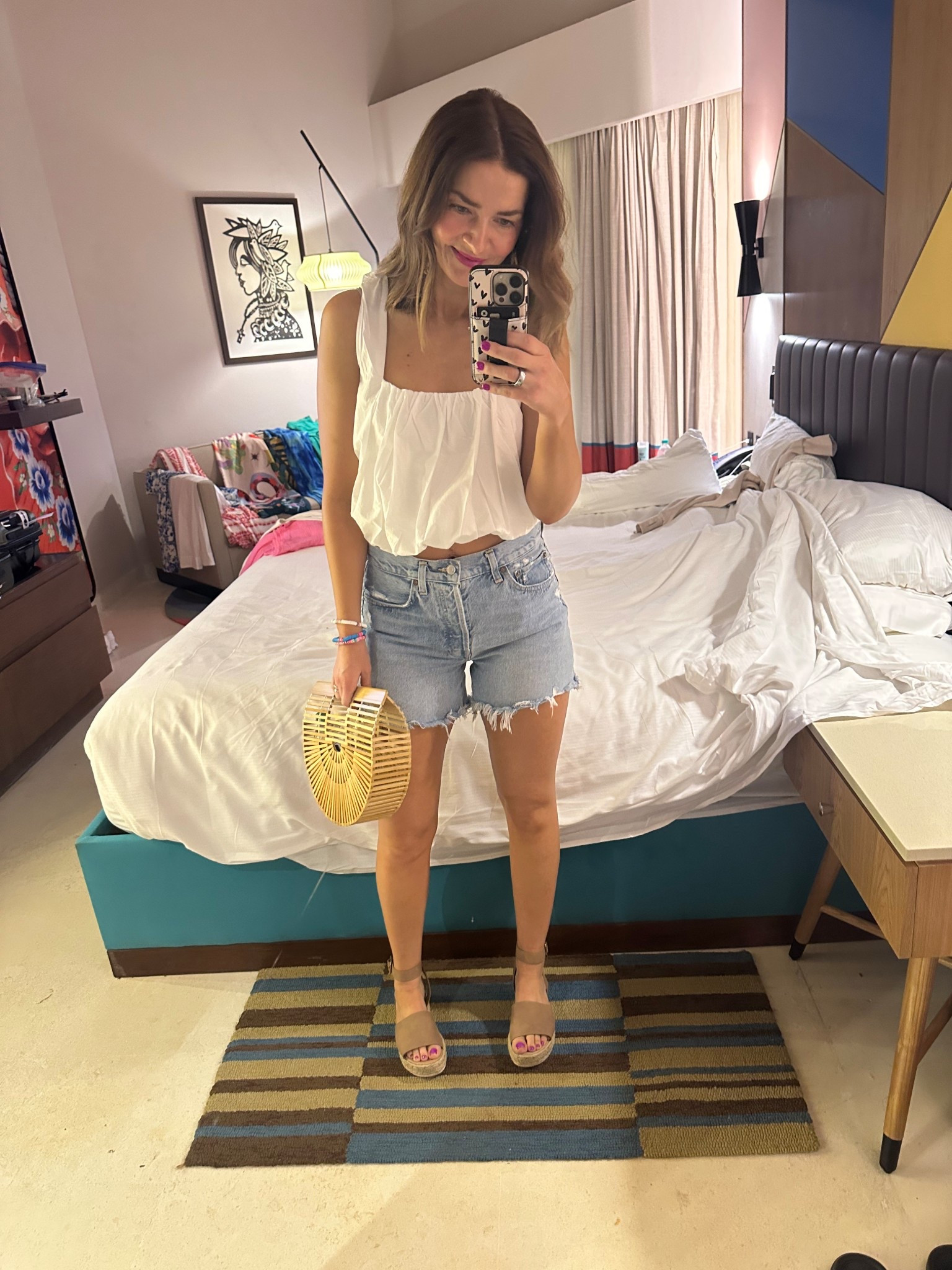 Perfect casual fit for a warm summer night! 